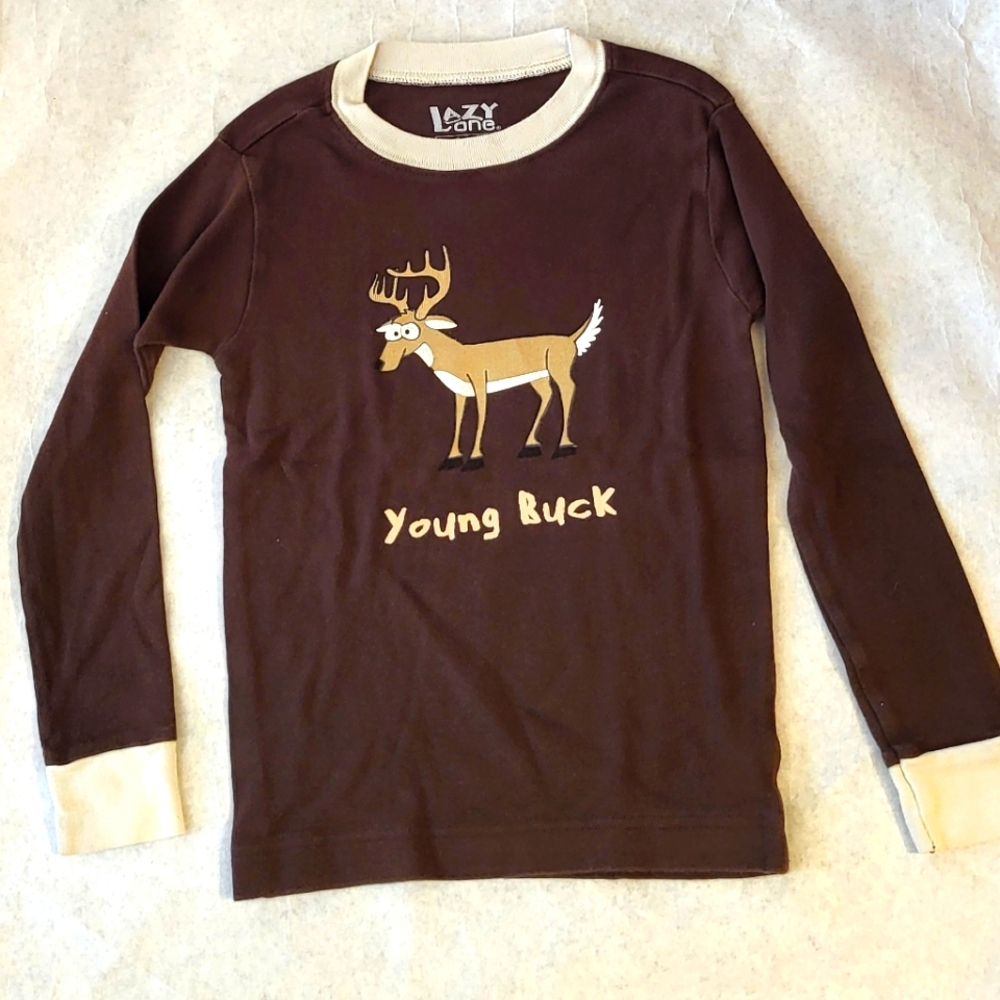 Lazy One "Young Buck" snug fitting pajama top